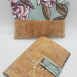 mini BIM et porte monnaie fleurs menthe